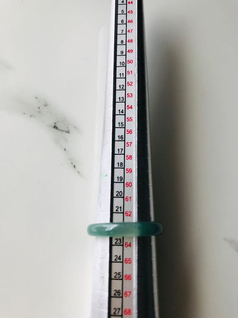 [R58-003］翡翠　くりぬき　リング　天然石　一点物　グアテマラ産　18号