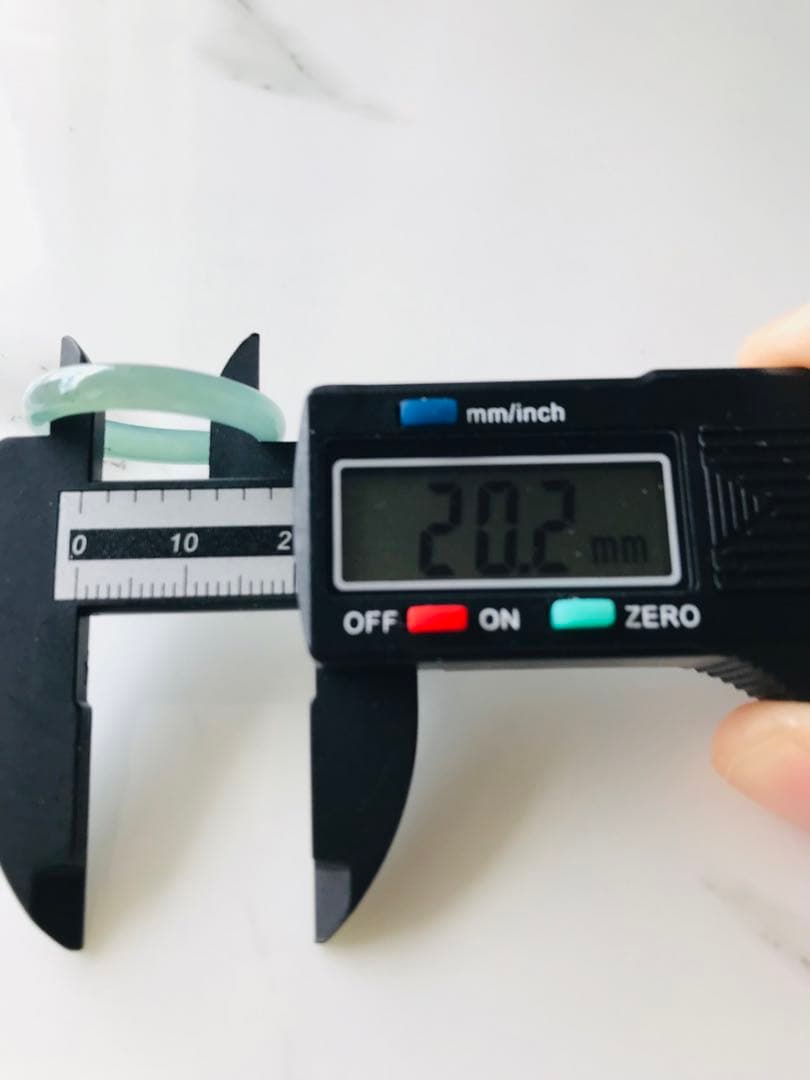 [R58-003］翡翠　くりぬき　リング　天然石　一点物　グアテマラ産　18号