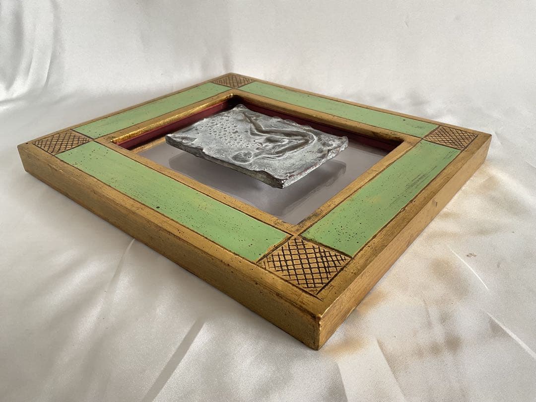 rin　「三谷慎(ミタニ・シン)1953~」ブロンズ・レリーフ「水瓶座」