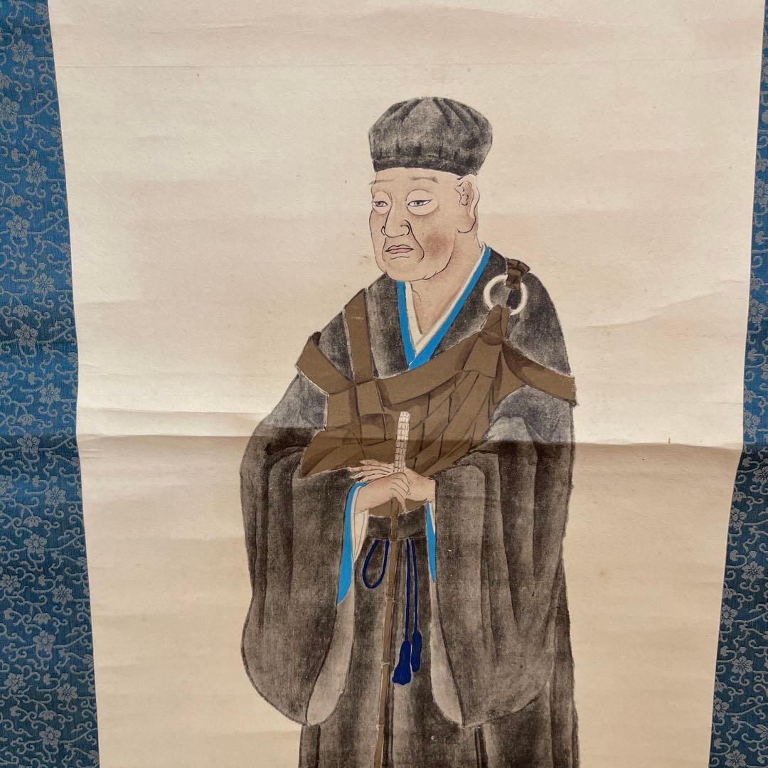 千利休像掛軸　利休　茶道具