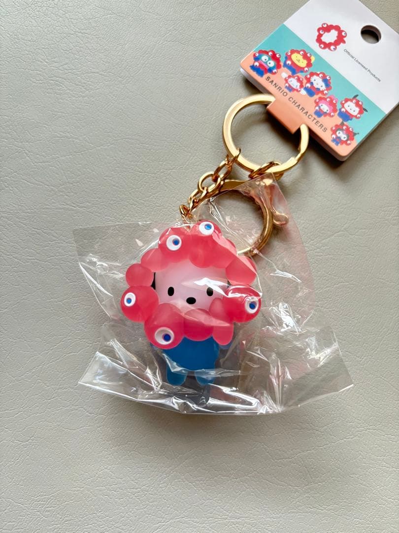 サンリオ　ミャクミャク　立体マスコット　クリアキーホルダー