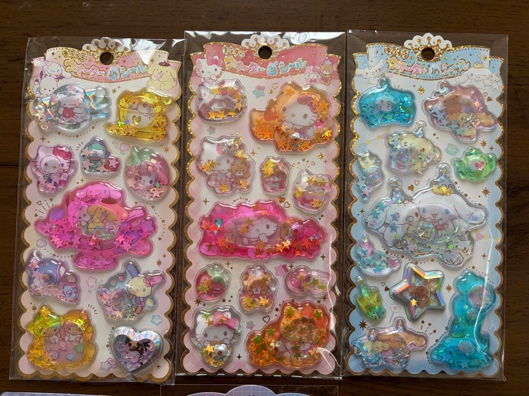 【正規品】サンリオウォーターインシールボンボンドロップシールクロミ5枚セット