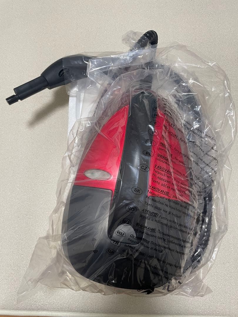 24時間以内発送　Moongiantgo スチームクリーナー 赤