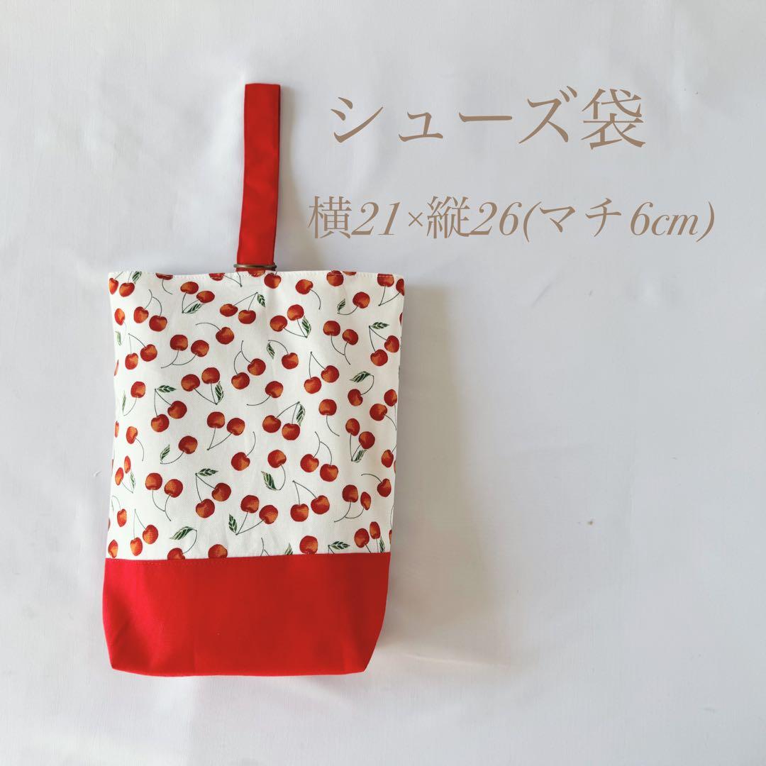 数量限定　オーダー可　入園6点セット　入学セット　入園セット　チェリー柄　かわい