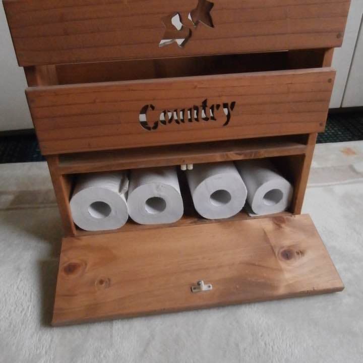 カントリー家具 トイレ用マガジンラック