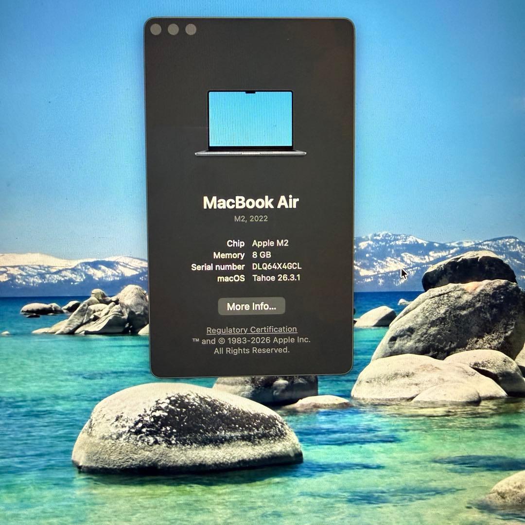 MacBook Air M2 (2022) 本体