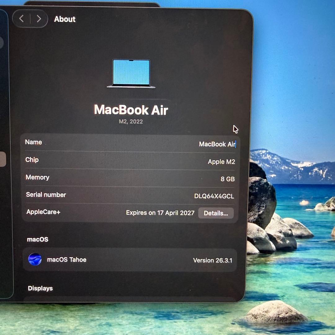 MacBook Air M2 (2022) 本体