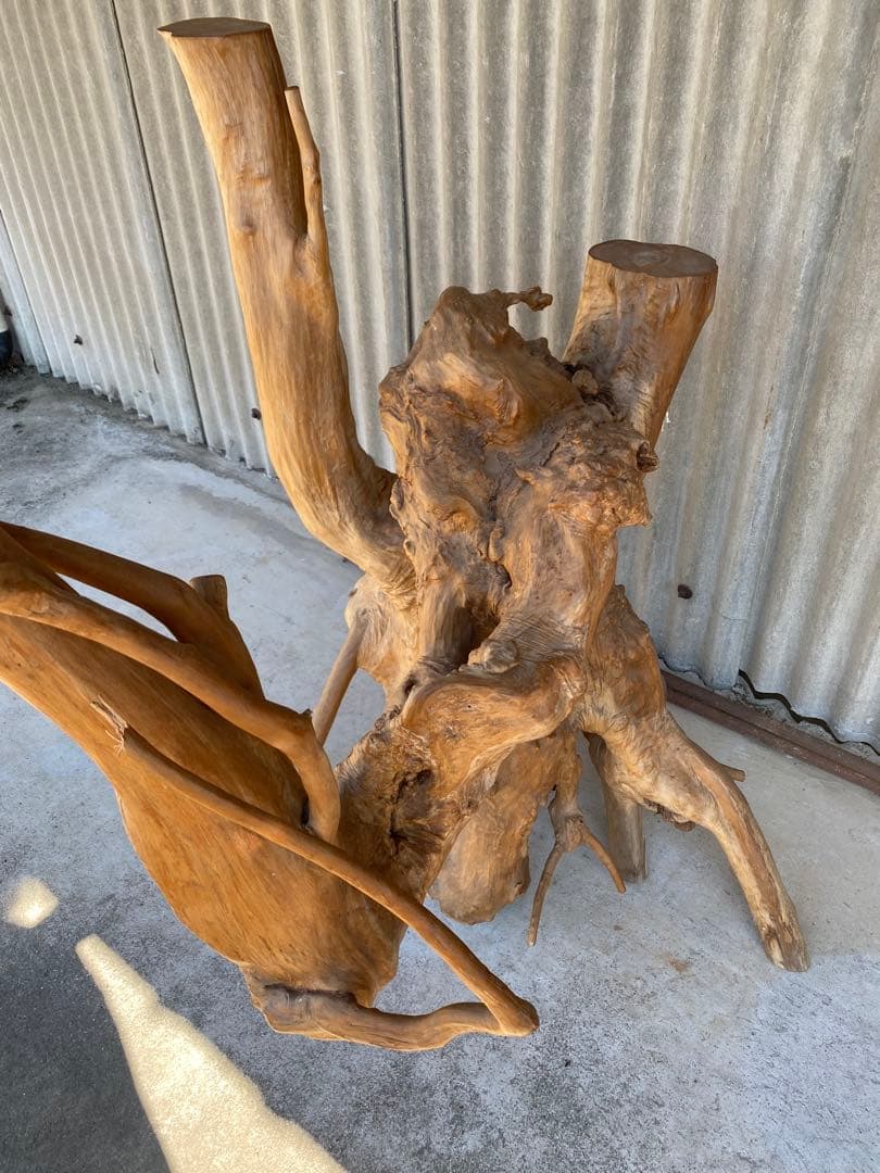 木の根 大型　花台　天然木　床の間　飾り台　オブジェ 和風　置物　木製