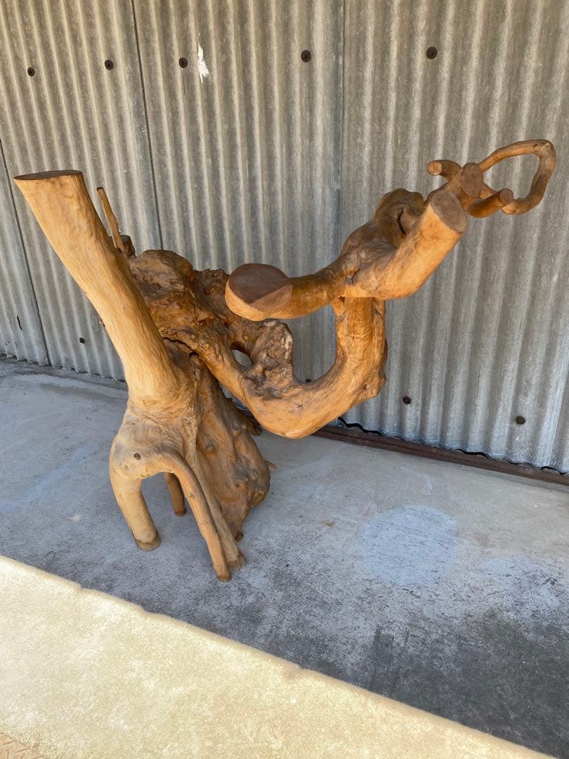 木の根 大型　花台　天然木　床の間　飾り台　オブジェ 和風　置物　木製
