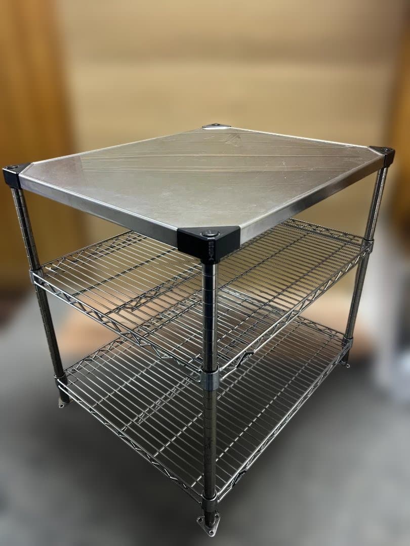 業務用スーパーエレクター 幅760奥行615　ソリッドシェルフ　ワイヤーシェルフ