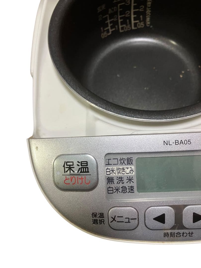 象印　マイコン炊飯器　NL-BA05 コード無し　16年製　三合炊き　保証付き