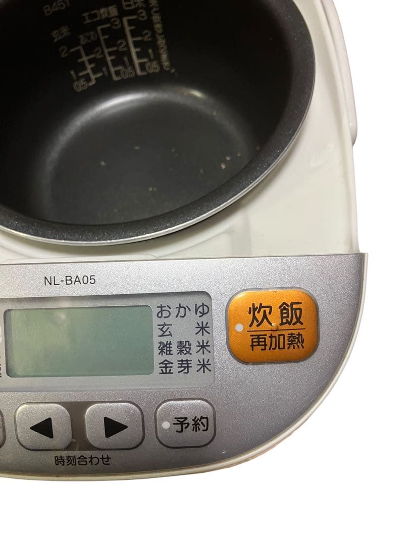象印　マイコン炊飯器　NL-BA05 コード無し　16年製　三合炊き　保証付き