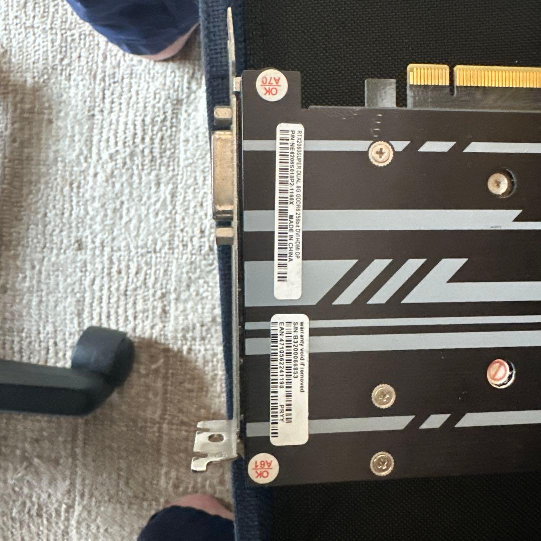 グラフィックボード・グラボ・ビデオカード RTX2060super DUAL 8G GDDR6 256bit Palit