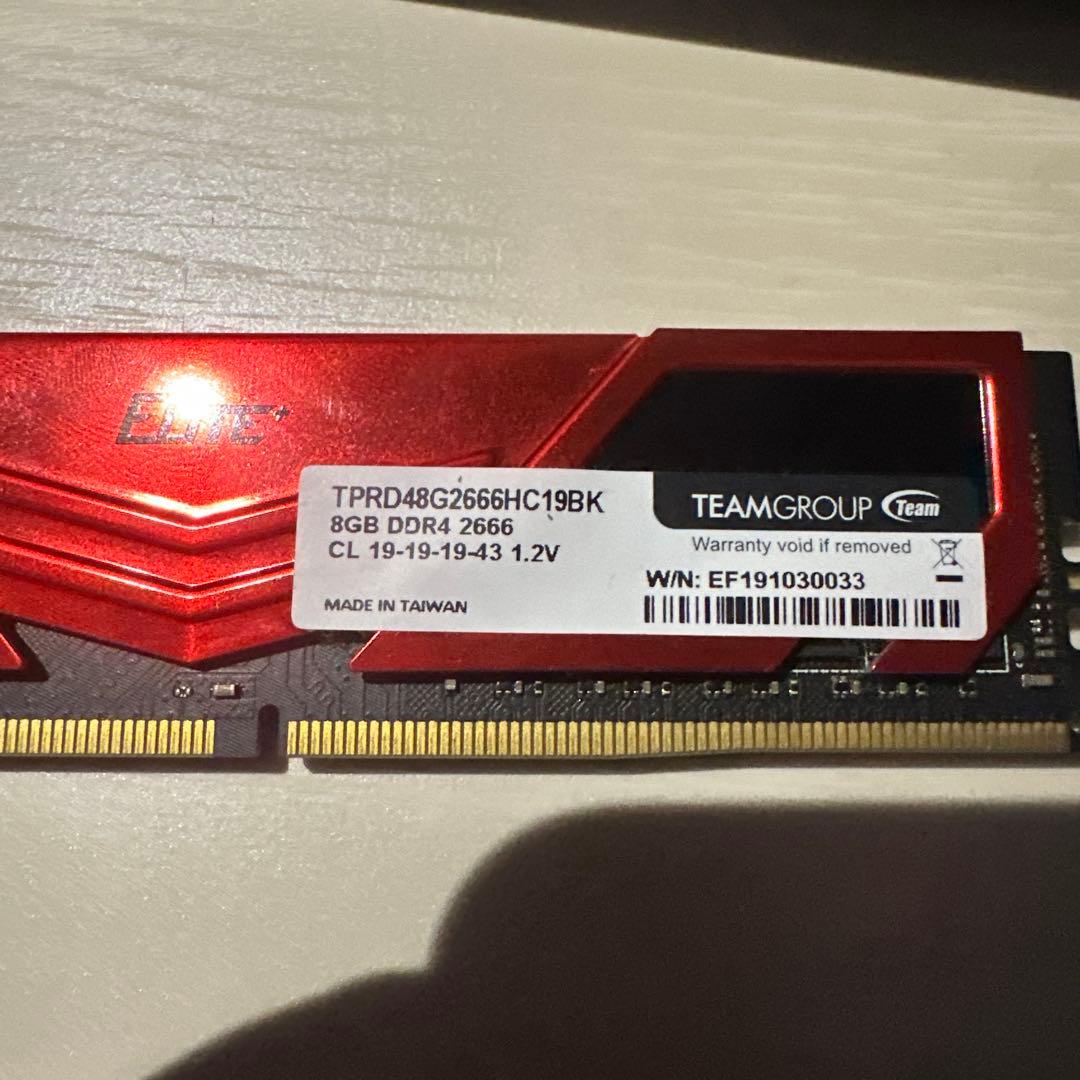 TEAMGROUP ELITE DDR4 2666 8GB×2枚セット