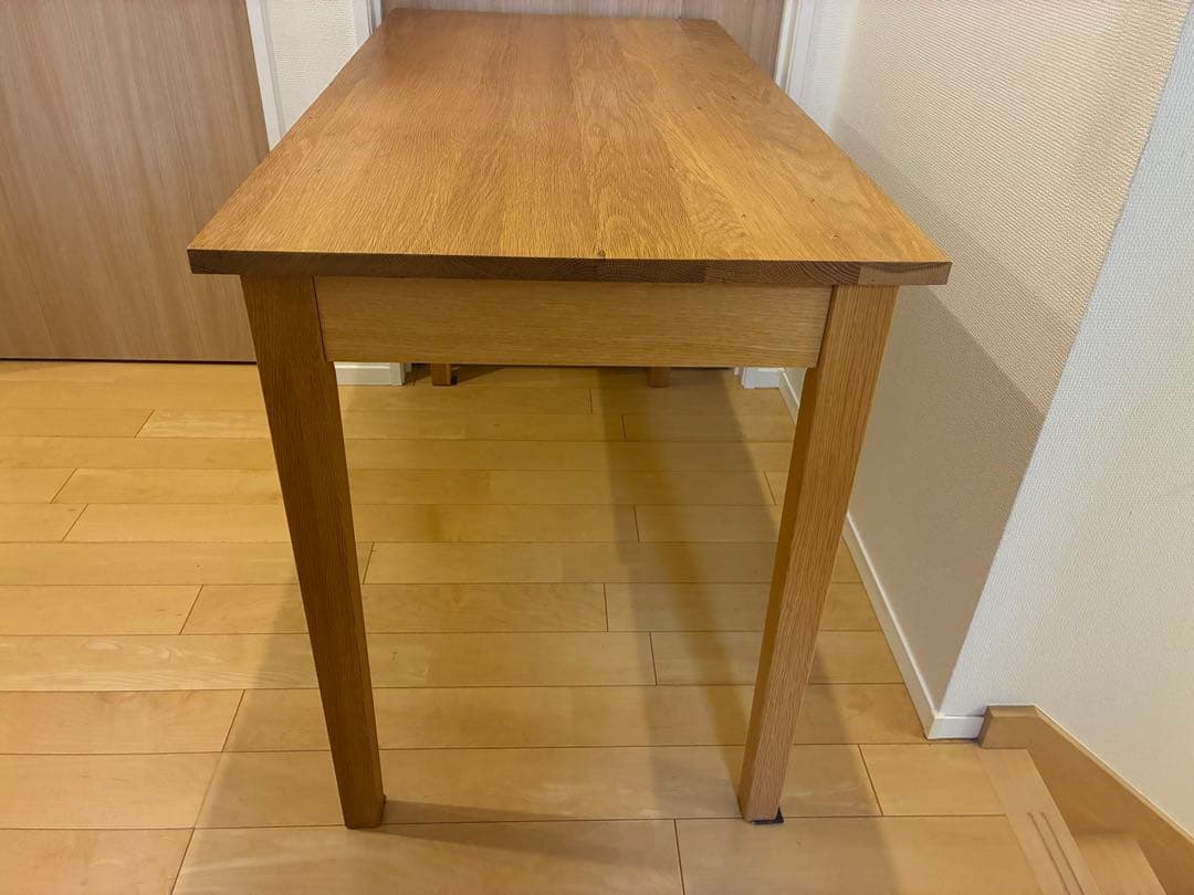 無印良品 引き出し付きオーク材　幅110cm