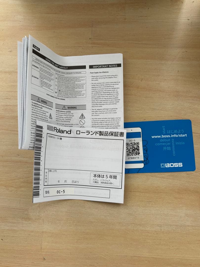 BOSS OC-5 Octave オクターバー ポリ対応 元箱付き Roland