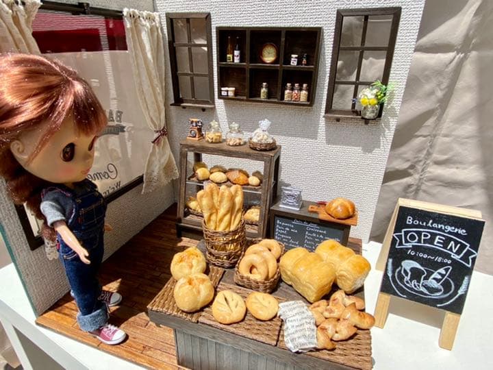 ブライスドールハウス　本物パンのパン屋さん　ブライスちゃんもご一緒にどうぞ