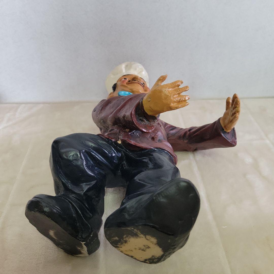 コックさん　置物人形　看板置　アンティーク　高さ約28cm　レトロ　シェフ