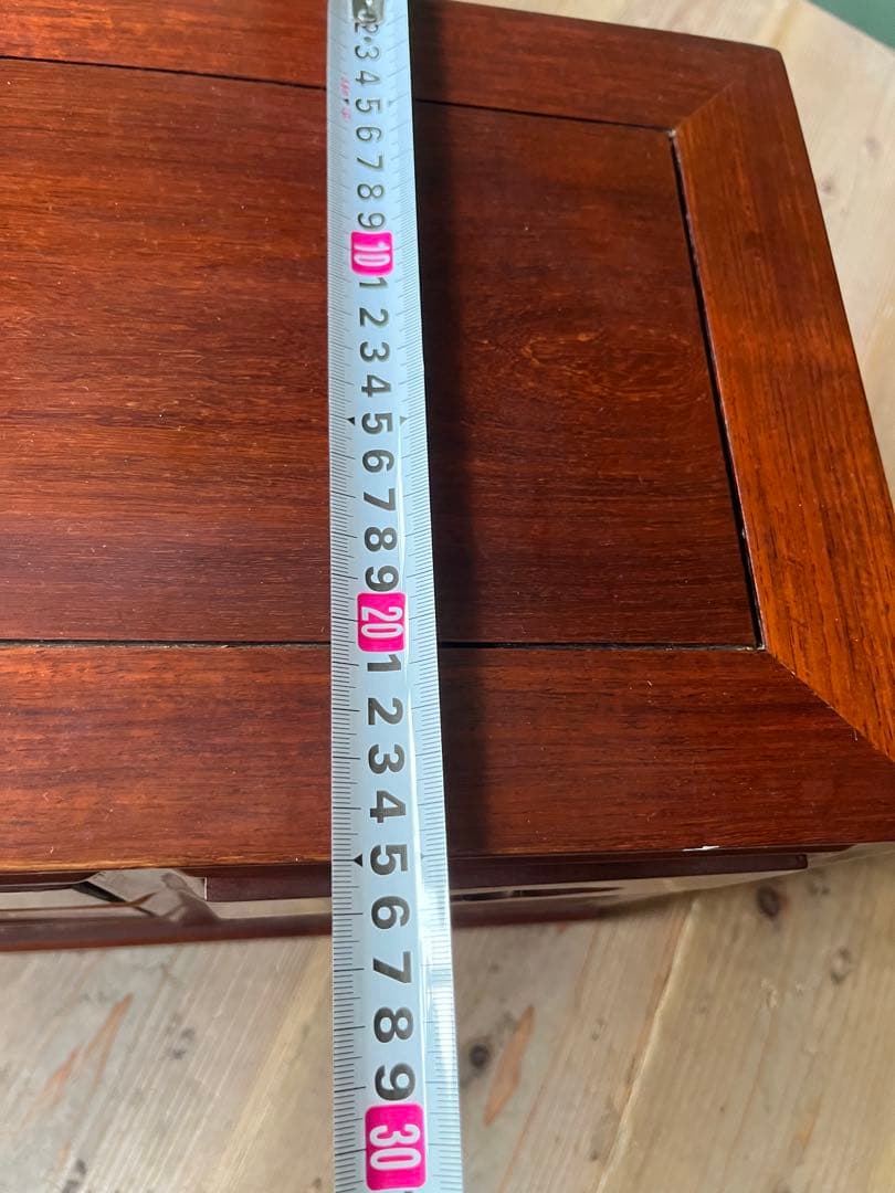 薬箪笥 唐木 紫檀 無垢材 薬棚 小物入れ 小箪笥 12引出し 昭和レトロ