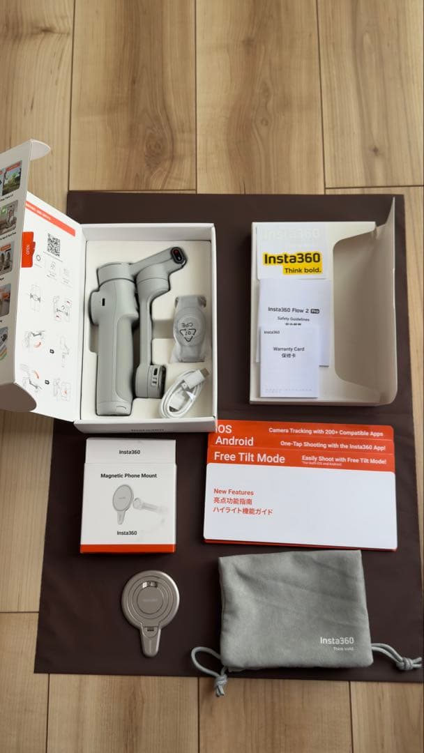 Insta360 Flow 2 Pro MagSafe 磁気マウント付き