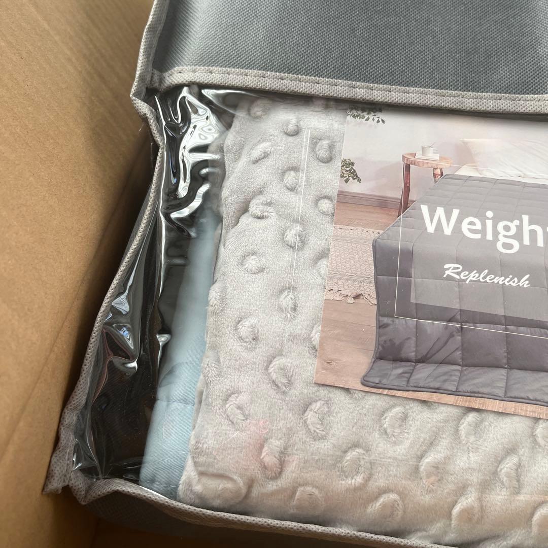 【新品】安眠ブランケット　朝までぐっすり眠れる。加圧式掛け布団　洗える