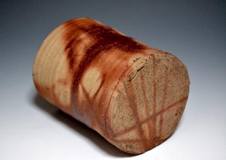 古備前 火襷 水指 漆蓋付 茶道具 骨董 桃山江戸時代