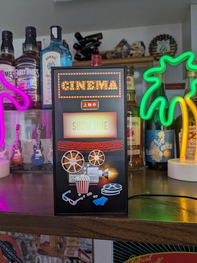 映画 シネマ シアター ムービー 上映中 劇場 看板 置物 雑貨 ライトBOX