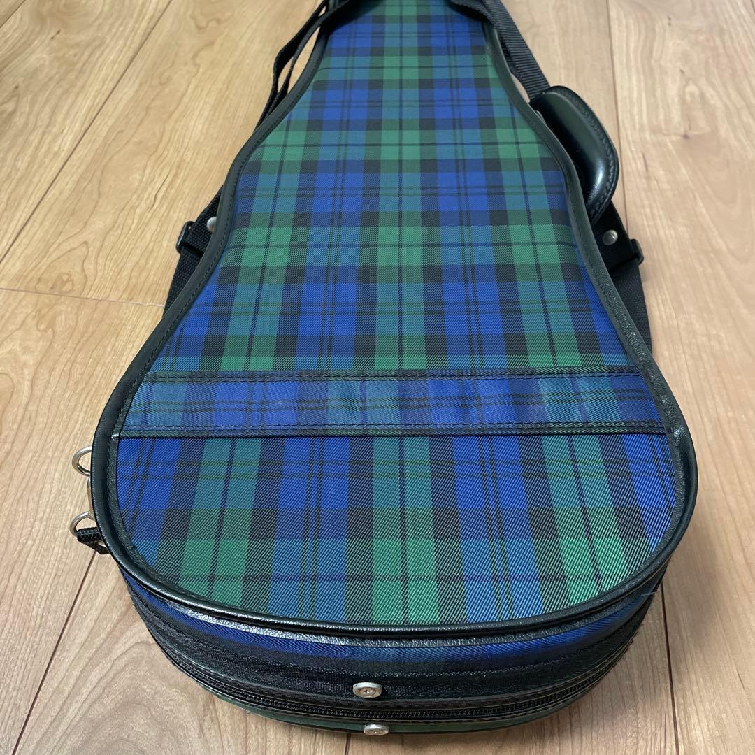 3/4 バイオリンケース チェック柄