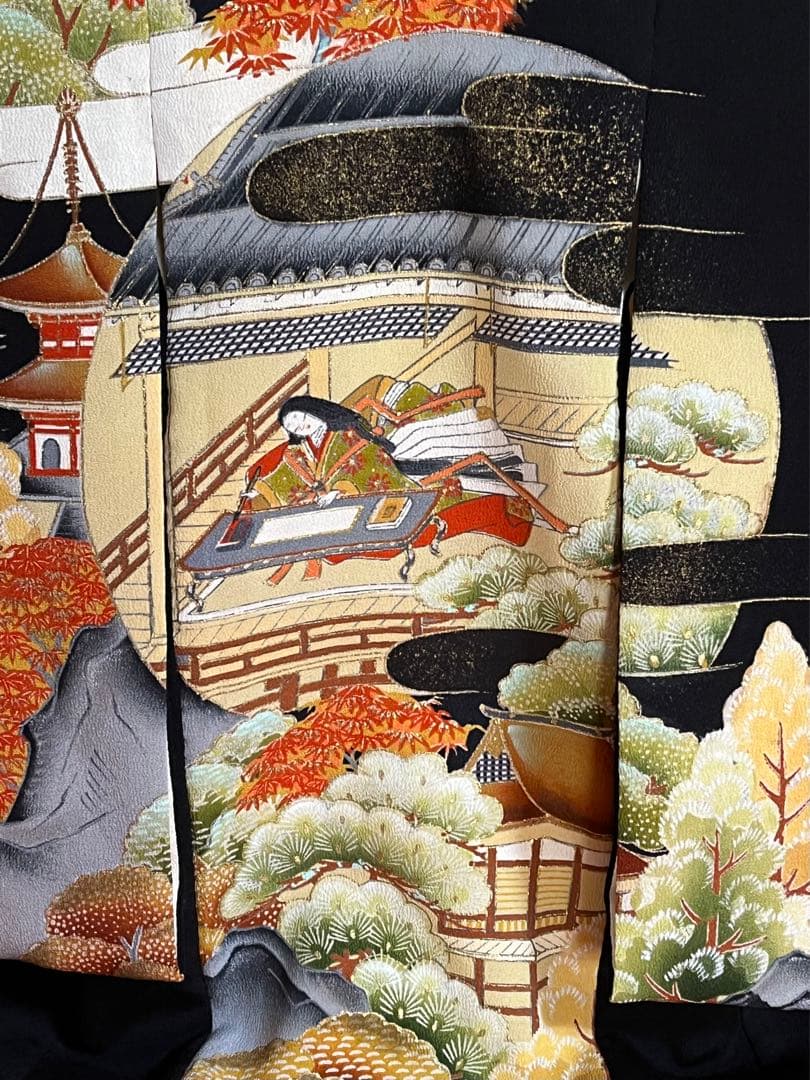 ミニチュア着物　紫式部