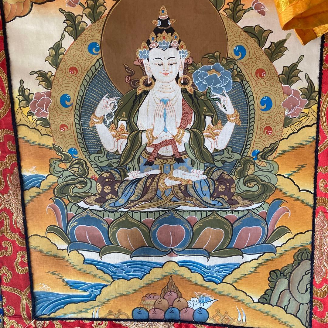 ホワイトターラ　タンカペイント