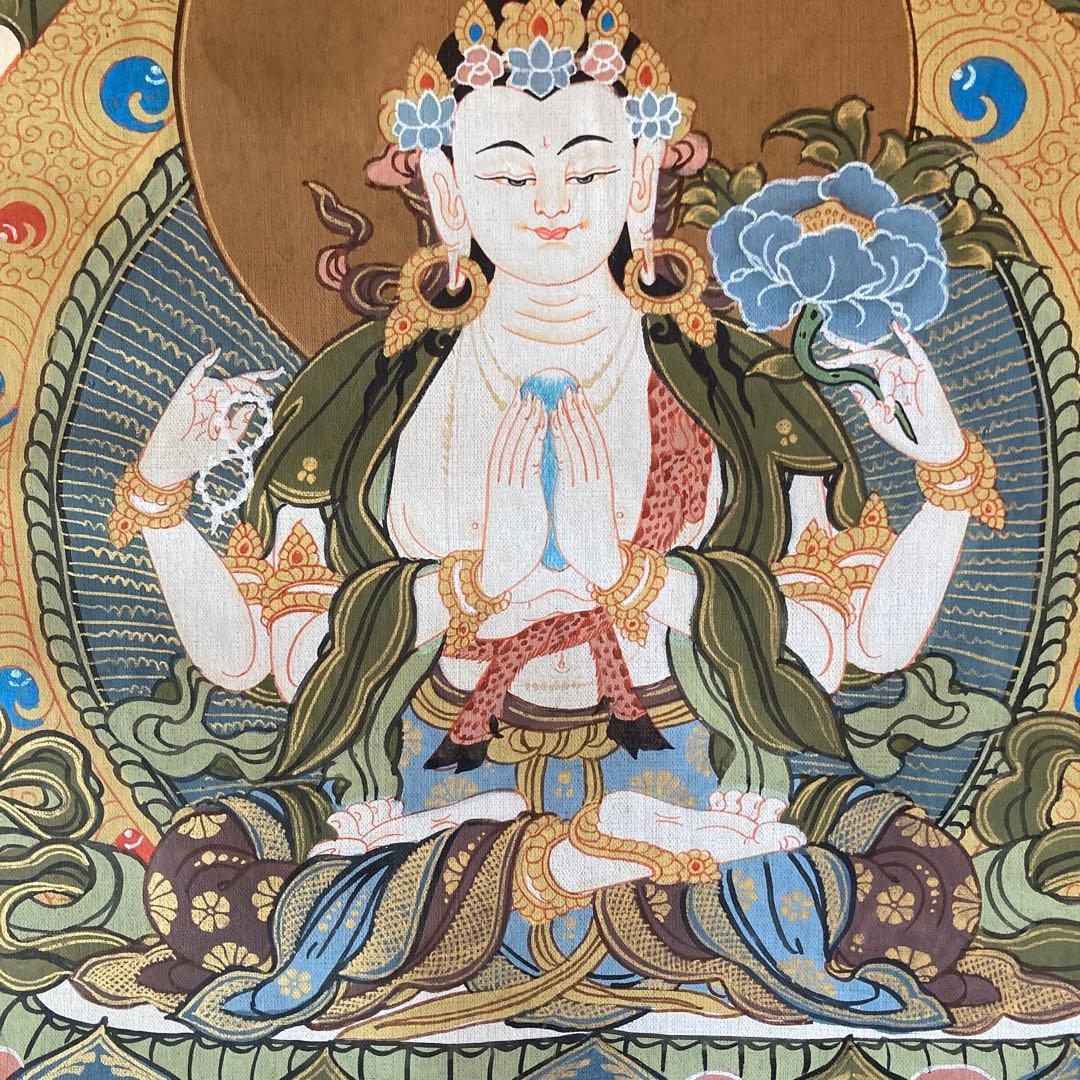 ホワイトターラ　タンカペイント