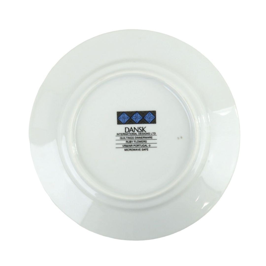 247 DANSK ダンスク ルビー フラワーズ リムプレート 19㎝ 5点