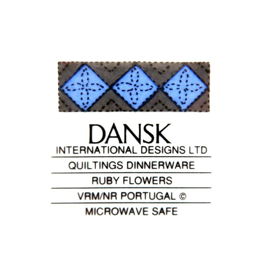 247 DANSK ダンスク ルビー フラワーズ リムプレート 19㎝ 5点