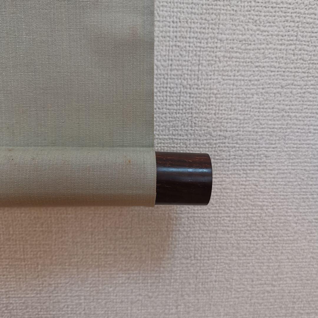 絹本 西脇雲渓画 肉筆 真作  「樹下渓流のあゆの図」194x51cm