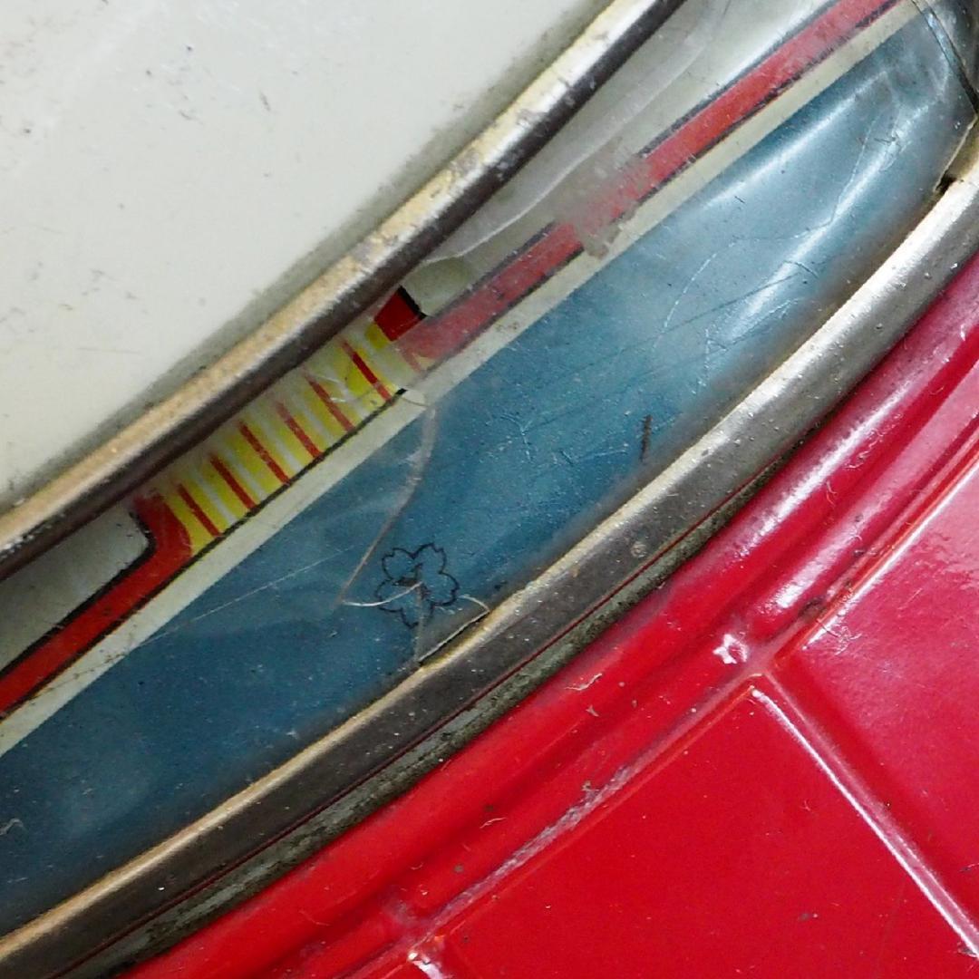 米澤【 マーキュリー モントクリア赤ワイパー連動】tinブリキtoy car箱無