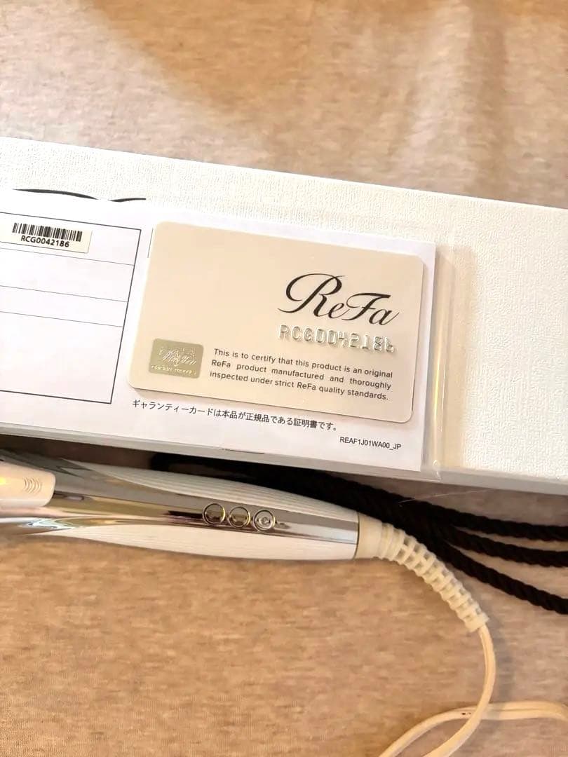ReFa カールヘアアイロン ホワイト　26mm