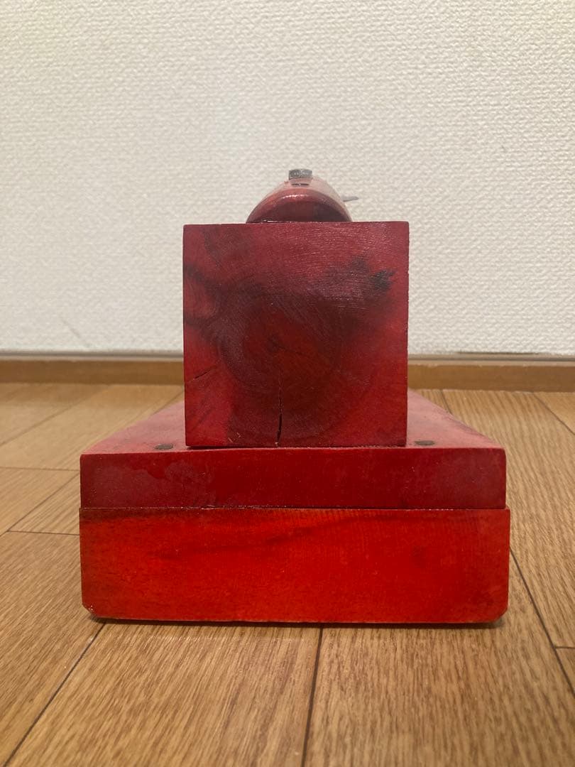 【美品・レア】お値下げしました。スリランカ製木製ココナッツ削り 鋸刃付き