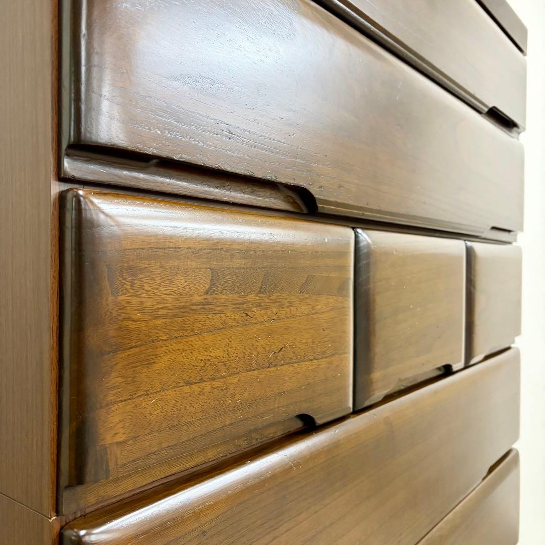 【丸繁木工】\"桐子KIRIKO\" 30重ね整理 ダーク色 (2019年製)