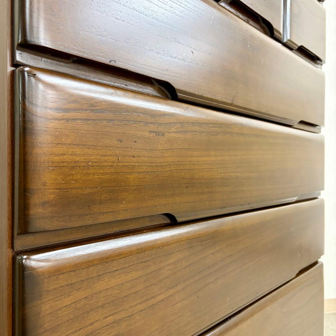 【丸繁木工】\"桐子KIRIKO\" 30重ね整理 ダーク色 (2019年製)