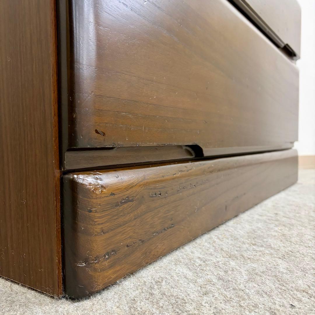 【丸繁木工】\"桐子KIRIKO\" 30重ね整理 ダーク色 (2019年製)