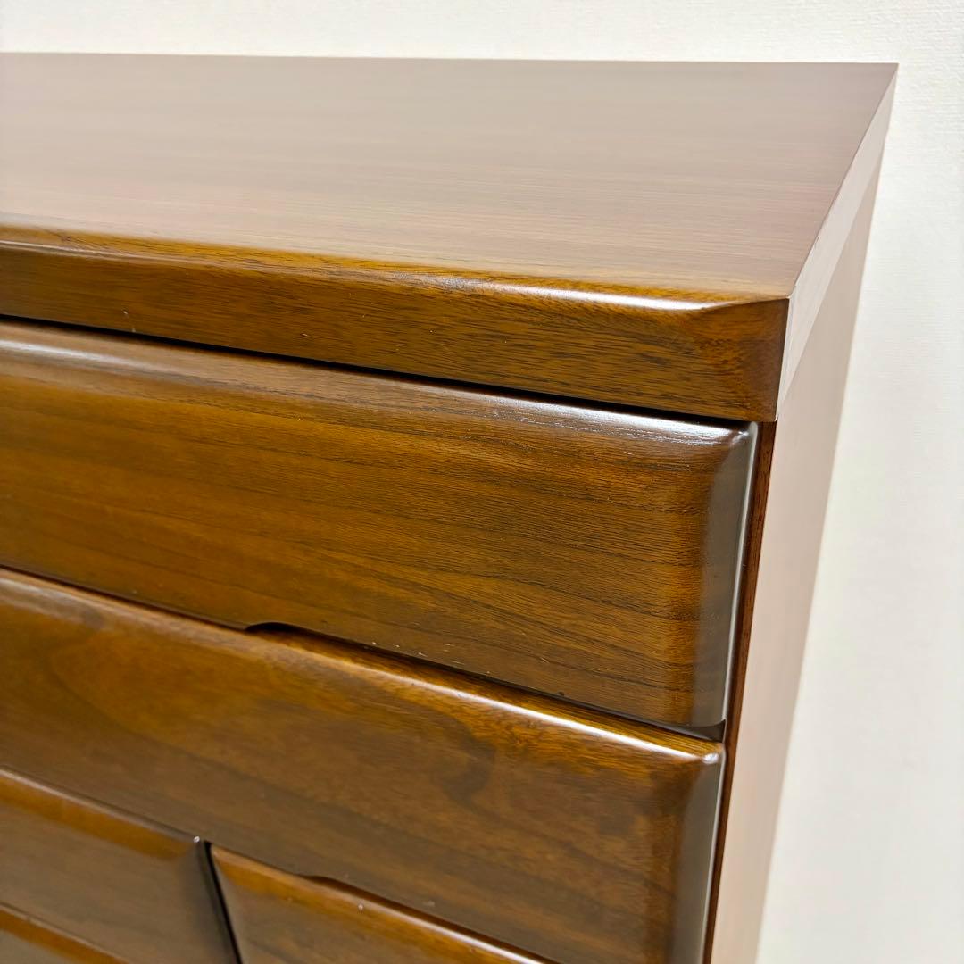 【丸繁木工】\"桐子KIRIKO\" 30重ね整理 ダーク色 (2019年製)