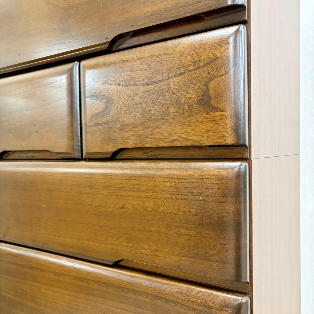 【丸繁木工】\"桐子KIRIKO\" 30重ね整理 ダーク色 (2019年製)