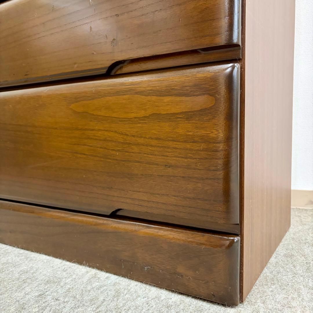 【丸繁木工】\"桐子KIRIKO\" 30重ね整理 ダーク色 (2019年製)