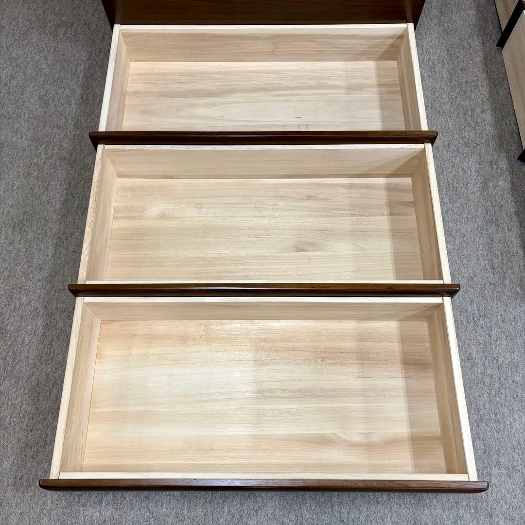 【丸繁木工】\"桐子KIRIKO\" 30重ね整理 ダーク色 (2019年製)