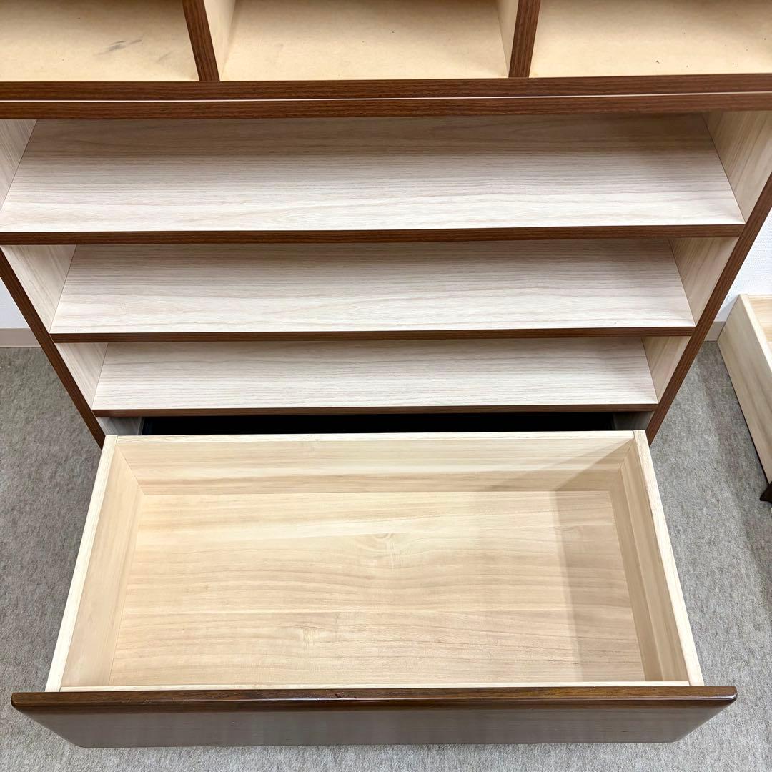 【丸繁木工】\"桐子KIRIKO\" 30重ね整理 ダーク色 (2019年製)