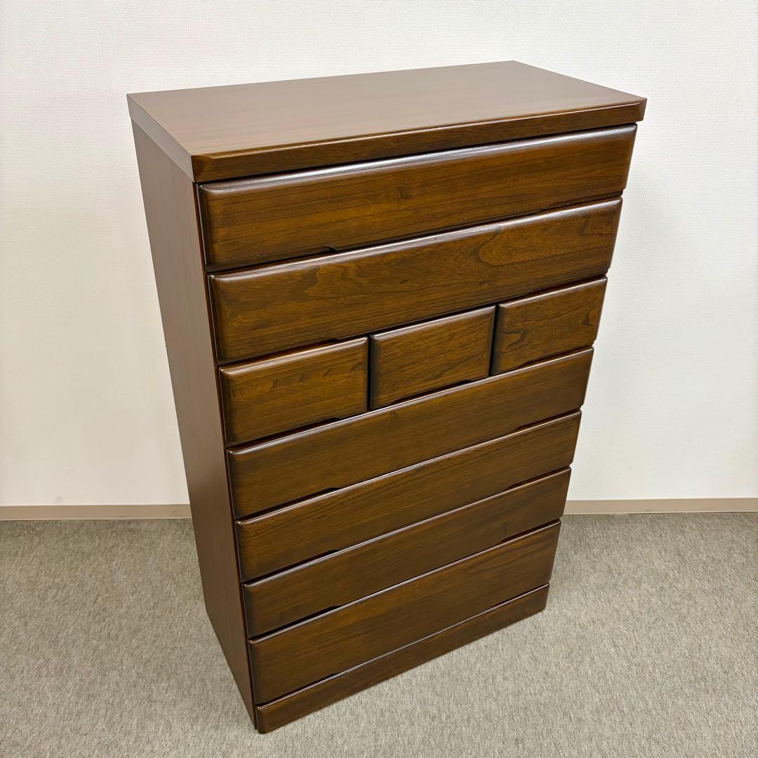 【丸繁木工】\"桐子KIRIKO\" 30重ね整理 ダーク色 (2019年製)