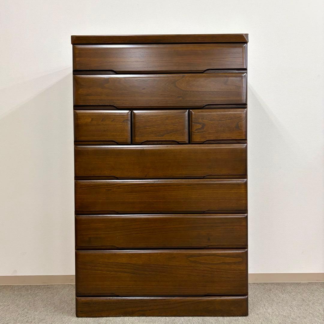 【丸繁木工】\"桐子KIRIKO\" 30重ね整理 ダーク色 (2019年製)