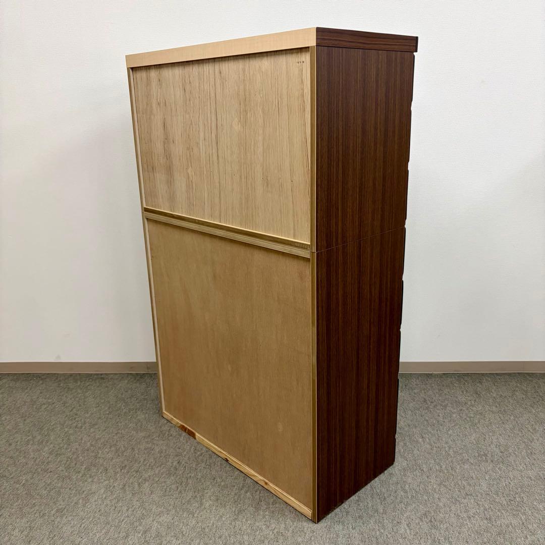 【丸繁木工】\"桐子KIRIKO\" 30重ね整理 ダーク色 (2019年製)