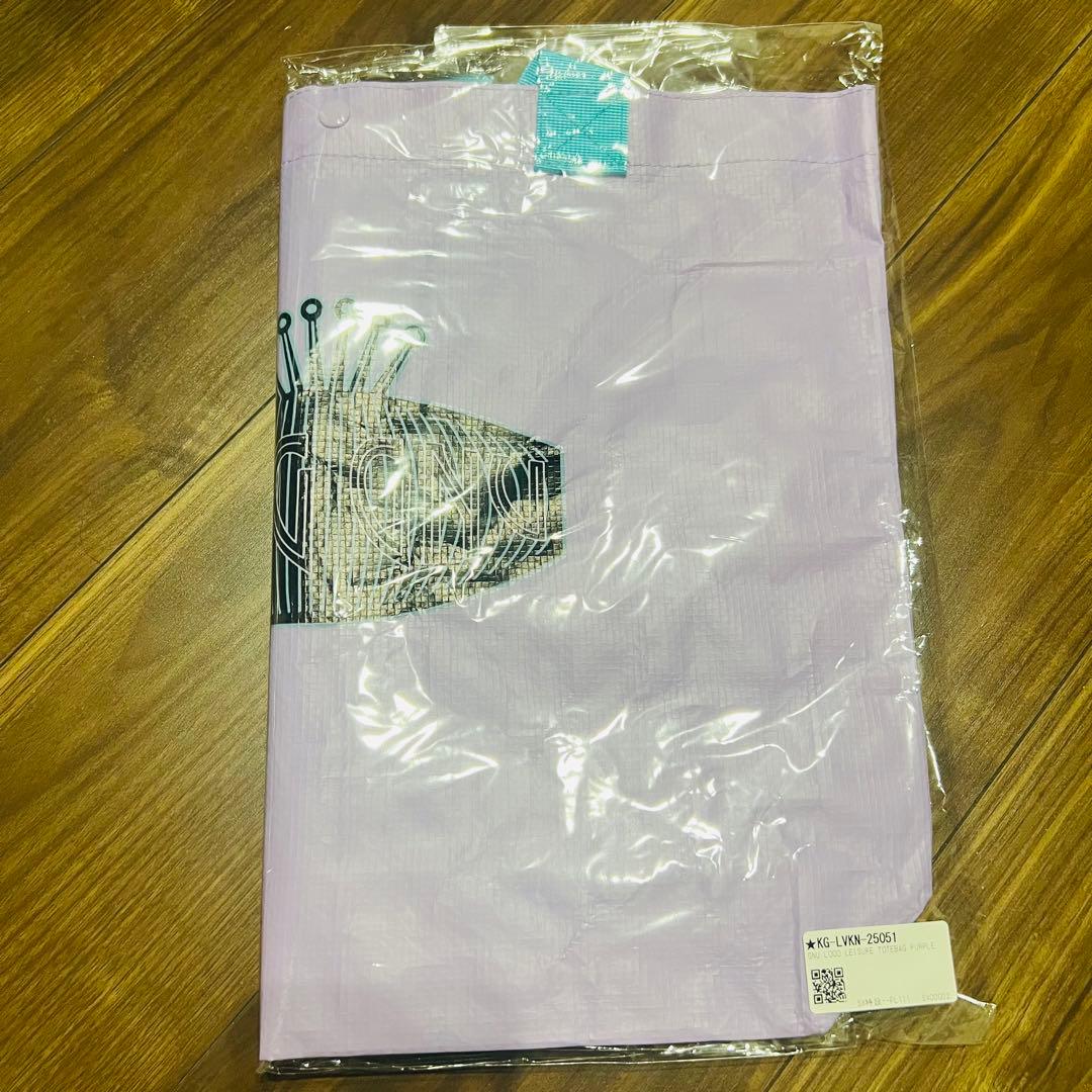 ミュージシャン GNU LOGO LEISURE TOTEBAG PURPLE/RED