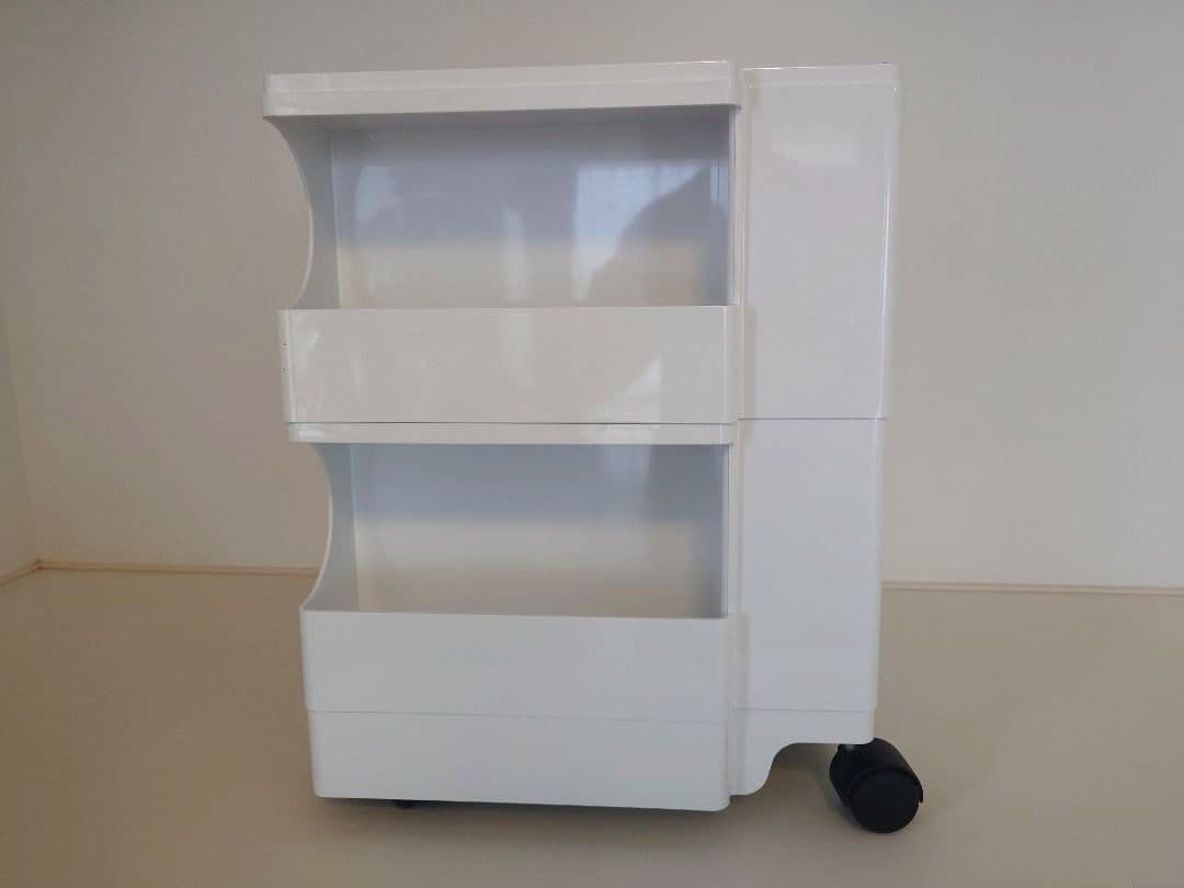 【中古】ボビーワゴン　2段2トレイ　白